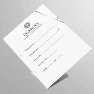 carátulas tipo carpeta para escribanía